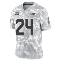 Marshawn Lynch Seattle Seahawks Limited Men's 2024 Salute to Service Jersey (Arctic Camo)