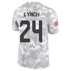 Marshawn Lynch Seattle Seahawks Limited Men's 2024 Salute to Service Jersey (Arctic Camo)