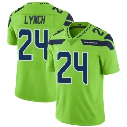 Marshawn Lynch Seattle Seahawks Limited Men's Color Rush Neon Jersey (Green)