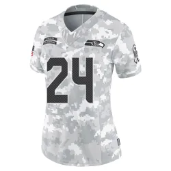 Marshawn Lynch Seattle Seahawks Limited Women's 2024 Salute to Service Jersey (Arctic Camo)