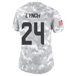Marshawn Lynch Seattle Seahawks Limited Women's 2024 Salute to Service Jersey (Arctic Camo)