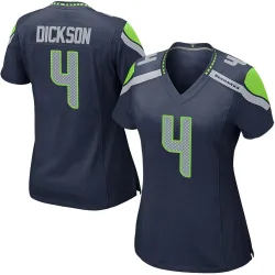 Michael Dickson Seattle Seahawks Game Women's Team Color Jersey (Navy)
