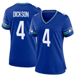 Michael Dickson Seattle Seahawks Game Women's Throwback Jersey (Royal)