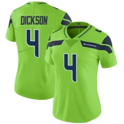 Michael Dickson Seattle Seahawks Limited Women's Color Rush Neon Jersey (Green)