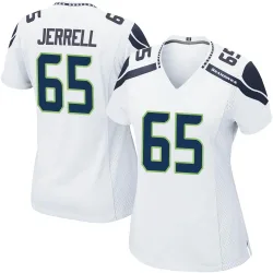 Michael Jerrell Seattle Seahawks Game Women's Jersey (White)