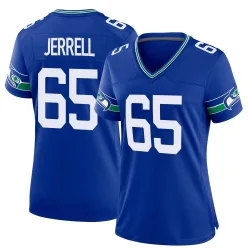 Michael Jerrell Seattle Seahawks Game Women's Throwback Jersey (Royal)