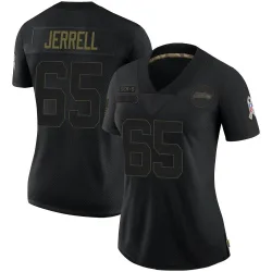 Michael Jerrell Seattle Seahawks Limited Women's 2020 Salute To Service Jersey (Black)