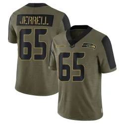 Michael Jerrell Seattle Seahawks Limited Youth 2021 Salute To Service Jersey (Olive)