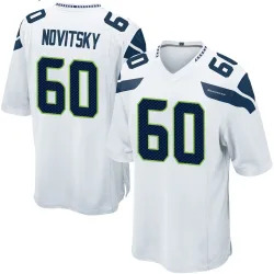 Michael Novitsky Seattle Seahawks Game Men's Jersey (White)