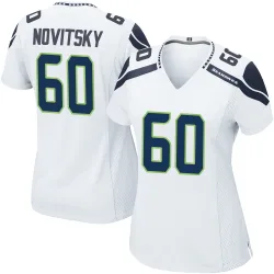 Michael Novitsky Seattle Seahawks Game Women's Jersey (White)