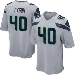 Michael Tyson Seattle Seahawks Game Men's Alternate Jersey (Gray)