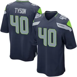 Michael Tyson Seattle Seahawks Game Men's Team Color Jersey (Navy)