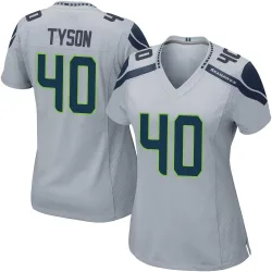 Michael Tyson Seattle Seahawks Game Women's Alternate Jersey (Gray)