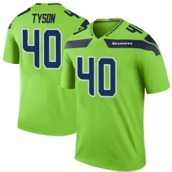 Michael Tyson Seattle Seahawks Legend Men's Color Rush Neon Jersey (Green)