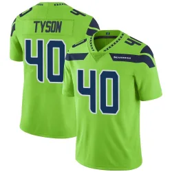 Michael Tyson Seattle Seahawks Limited Men's Color Rush Neon Jersey (Green)