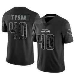 Michael Tyson Seattle Seahawks Limited Men's Reflective Jersey (Black)