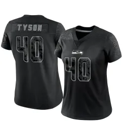 Michael Tyson Seattle Seahawks Limited Women's Reflective Jersey (Black)