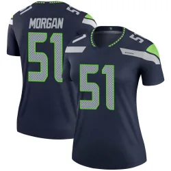 Mike Morgan Seattle Seahawks Legend Women's Jersey (Navy)