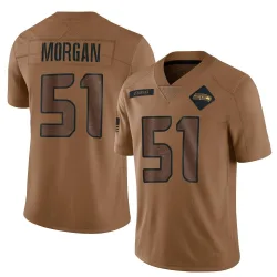 Mike Morgan Seattle Seahawks Limited Men's 2023 Salute To Service Jersey (Brown)