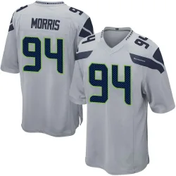 Mike Morris Seattle Seahawks Game Men's Alternate Jersey (Gray)