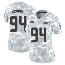 Mike Morris Seattle Seahawks Limited Women's 2024 Salute to Service Jersey (Arctic Camo)