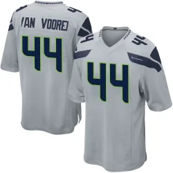 Mitch Van Vooren Seattle Seahawks Game Men's Alternate Jersey (Gray)