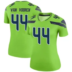 Mitch Van Vooren Seattle Seahawks Legend Women's Color Rush Neon Jersey (Green)