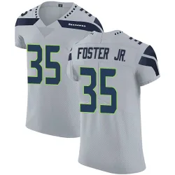 Montorie Foster Jr. Seattle Seahawks Elite Men's Alternate Vapor Untouchable Jersey (Gray)