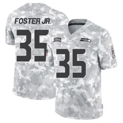 Montorie Foster Jr. Seattle Seahawks Limited Men's 2024 Salute to Service Jersey (Arctic Camo)