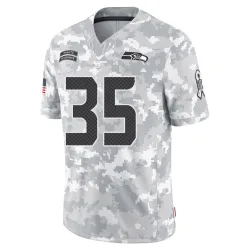 Montorie Foster Jr. Seattle Seahawks Limited Men's 2024 Salute to Service Jersey (Arctic Camo)