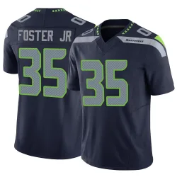 Montorie Foster Jr. Seattle Seahawks Limited Men's Vapor F.U.S.E. Jersey (Navy)