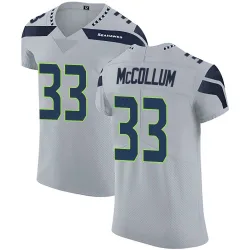 Nate McCollum Seattle Seahawks Elite Men's Alternate Vapor Untouchable Jersey (Gray)
