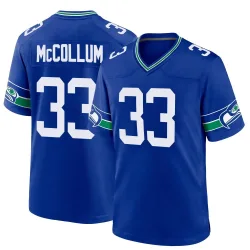 Nate McCollum Seattle Seahawks Game Men's Throwback Jersey (Royal)