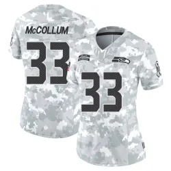 Nate McCollum Seattle Seahawks Limited Women's 2024 Salute to Service Jersey (Arctic Camo)