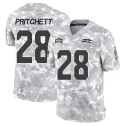 Nehemiah Pritchett Seattle Seahawks Limited Men's 2024 Salute to Service Jersey (Arctic Camo)