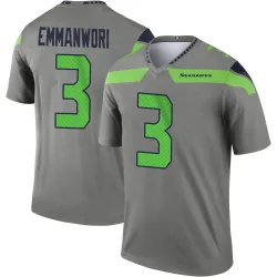Nick Emmanwori Seattle Seahawks Legend Men's Steel Inverted Jersey ()