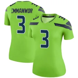 Nick Emmanwori Seattle Seahawks Legend Women's Color Rush Neon Jersey (Green)
