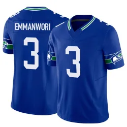 Nick Emmanwori Seattle Seahawks Limited Men's Throwback Vapor F.U.S.E. Jersey (Royal)