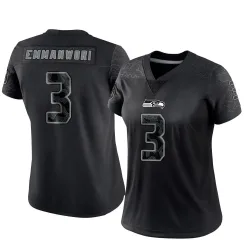Nick Emmanwori Seattle Seahawks Limited Women's Reflective Jersey (Black)