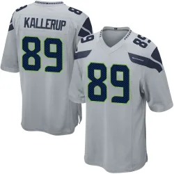 Nick Kallerup Seattle Seahawks Game Men's Alternate Jersey (Gray)