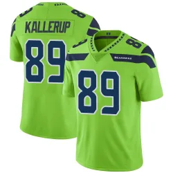 Nick Kallerup Seattle Seahawks Limited Men's Color Rush Neon Jersey (Green)