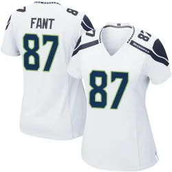 Noah Fant Seattle Seahawks Game Women's Jersey (White)