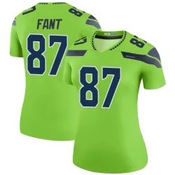 Noah Fant Seattle Seahawks Legend Women's Color Rush Neon Jersey (Green)