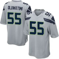 Olu Oluwatimi Seattle Seahawks Game Men's Alternate Jersey (Gray)
