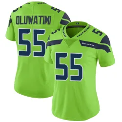 Olu Oluwatimi Seattle Seahawks Limited Women's Color Rush Neon Jersey (Green)