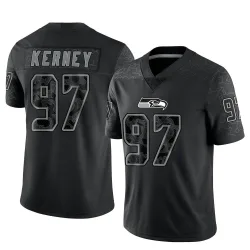 Patrick Kerney Seattle Seahawks Limited Men's Reflective Jersey (Black)