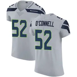 Patrick O'Connell Seattle Seahawks Elite Men's Alternate Vapor Untouchable Jersey (Gray)