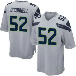 Patrick O'Connell Seattle Seahawks Game Men's Alternate Jersey (Gray)