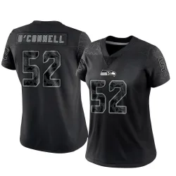 Patrick O'Connell Seattle Seahawks Limited Women's Reflective Jersey (Black)