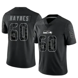 Phil Haynes Seattle Seahawks Limited Youth Reflective Jersey (Black)